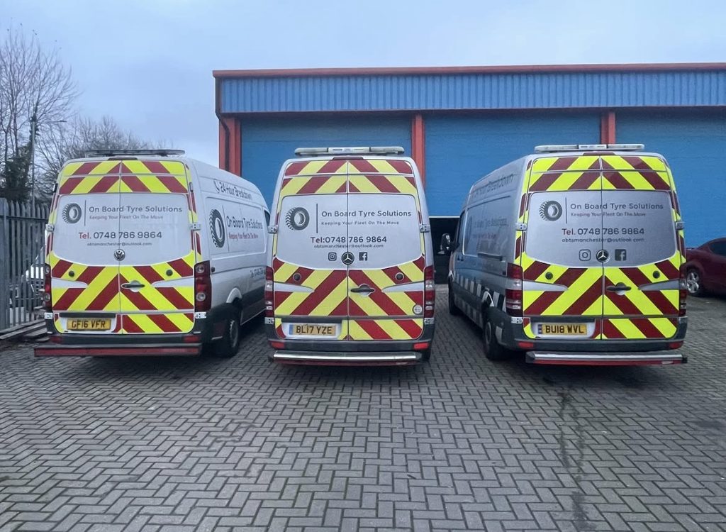 3 fleet vans from On Board Tyre Solutions Ltd - Mobile Tyre Fitting Bredbury